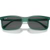 imageRayBan Rb4435 Rectangular SunglassesTransparent GreenDark Grey