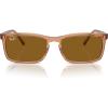imageRayBan Rb4435 Rectangular SunglassesTransparent BrownBrown