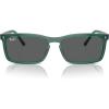 imageRayBan Rb4435 Rectangular SunglassesTransparent GreenDark Grey