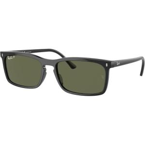 imageRayBan Rb4435 Rectangular SunglassesBlackPolarized Green