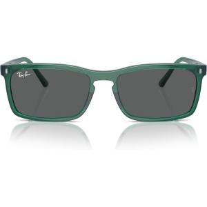 imageRayBan Rb4435 Rectangular SunglassesTransparent GreenDark Grey