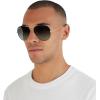 imageRayBan RB3025 Classic Evolve Photochromic Aviator SunglassesBlack on GoldBlue Vintage Gradient Black