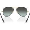 imageRayBan RB3025 Classic Evolve Photochromic Aviator SunglassesBlack on GoldBlue Vintage Gradient Black