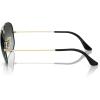 imageRayBan RB3025 Classic Evolve Photochromic Aviator SunglassesBlack on GoldBlue Vintage Gradient Black