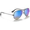 imageRayBan RB3025 Classic Evolve Photochromic Aviator SunglassesBlackBrown Gradient Mirrored Blue