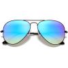 imageRayBan RB3025 Classic Evolve Photochromic Aviator SunglassesBlackBrown Gradient Mirrored Blue
