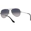 imageRayBan RB3025 Classic Evolve Photochromic Aviator SunglassesGunmetalPolarized Blue Gradient Grey