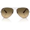 imageRayBan RB3025 Classic Evolve Photochromic Aviator SunglassesHavana on GunmetalBrown Vintage Gradient Black