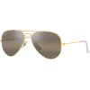 imageRayBan RB3025 Classic Evolve Photochromic Aviator SunglassesLegend GoldPolarized Clear Gradient Dark Brown