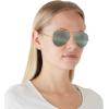 imageRayBan RB3025 Classic Evolve Photochromic Aviator SunglassesLegend GoldPolarized Gradient Dark Green Mirrored