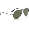 imageRayBan RB3025 Classic Evolve Photochromic Aviator SunglassesMatte BlackPolarized G15 Green