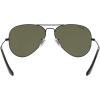 imageRayBan RB3025 Classic Evolve Photochromic Aviator SunglassesMatte BlackPolarized G15 Green