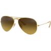 imageRayBan RB3025 Classic Evolve Photochromic Aviator SunglassesMatte GoldBrown Gradient Dark Brown