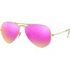 imageRayBan RB3025 Classic Evolve Photochromic Aviator SunglassesMatte GoldGreen Mirrored Fuchsia