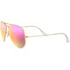 imageRayBan RB3025 Classic Evolve Photochromic Aviator SunglassesMatte GoldGreen Mirrored Fuchsia