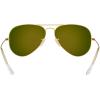 imageRayBan RB3025 Classic Evolve Photochromic Aviator SunglassesMatte GoldPolarized Brown Mirror Red