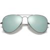 imageRayBan RB3025 Classic Evolve Photochromic Aviator SunglassesMatte GunmetalLight Green Mirrored Silver