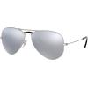 imageRayBan RB3025 Classic Evolve Photochromic Aviator SunglassesMatte SilverPolarized Dark Grey Mirror