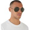 imageRayBan RB3025 Classic Evolve Photochromic Aviator SunglassesSand Transparent GreenG15 Green