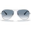 imageRayBan RB3025 Classic Evolve Photochromic Aviator SunglassesSilverClear Gradient Blue