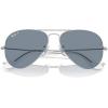 imageRayBan RB3025 Classic Evolve Photochromic Aviator SunglassesSilverPolarized Blue