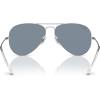imageRayBan RB3025 Classic Evolve Photochromic Aviator SunglassesSilverPolarized Blue