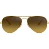 Matte Gold/Brown Gradient Dark Brown