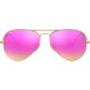 Matte Gold/Green Mirrored Fuchsia