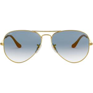 imageRayBan RB3025 Classic Evolve Photochromic Aviator SunglassesGoldClear Gradient Blue
