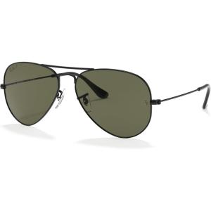 imageRayBan RB3025 Classic Evolve Photochromic Aviator SunglassesMatte BlackPolarized G15 Green