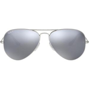 imageRayBan RB3025 Classic Evolve Photochromic Aviator SunglassesMatte SilverPolarized Dark Grey Mirror