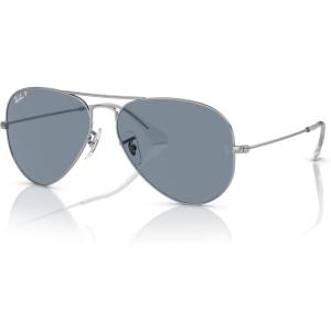 imageRayBan RB3025 Classic Evolve Photochromic Aviator SunglassesSilverPolarized Blue