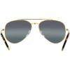 imageRayBan RB3625 New Aviator SunglassesLegend GoldPolarized Clear Gradient Dark Blue