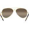 imageRayBan RB3625 New Aviator SunglassesLegend GoldPolarized Clear Gradient Dark Brown