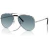 imageRayBan RB3625 New Aviator SunglassesSilverBlue Gradient Grey