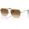 imageRayBan RB3636 New Caravan Square SunglassesGoldClear Gradient Brown