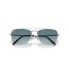 imageRayBan RB3636 New Caravan Square SunglassesSilverBlue Gradient Grey