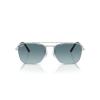imageRayBan RB3636 New Caravan Square SunglassesSilverBlue Gradient Grey
