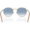 imageRayBan RB3637 New Round SunglassesGoldClear Gradient Blue