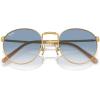imageRayBan RB3637 New Round SunglassesGoldClear Gradient Blue
