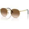 imageRayBan RB3637 New Round SunglassesGoldClear Gradient Brown