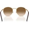 imageRayBan RB3637 New Round SunglassesGoldClear Gradient Brown
