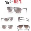 imageRayBan RB3701 Rectangle Sunglasses for Men  BUNDLE With Designer iWear Eyewear KitGunmetal Grey Mirror Chromance Polarized