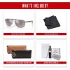 imageRayBan RB3701 Rectangle Sunglasses for Men  BUNDLE With Designer iWear Eyewear KitGunmetal Grey Mirror Chromance Polarized