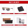 imageRayBan RB3701 Rectangle Sunglasses for Men  BUNDLE With Designer iWear Eyewear KitSilver Blue Mirror Gold Gradient Chromance Polarized