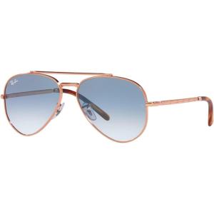 imageRayBan RB3625 New Aviator SunglassesRose GoldClear Gradient Blue