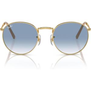 imageRayBan RB3637 New Round SunglassesGoldClear Gradient Blue