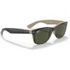 imageRayBan RB2132 New Wayfarer SquareBlack on BeigeG15 Green