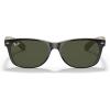 imageRayBan RB2132 New Wayfarer SquareBlack on BeigeG15 Green