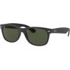 imageRayBan RB2132 New Wayfarer SquareRubber Black on BlackG15 Green